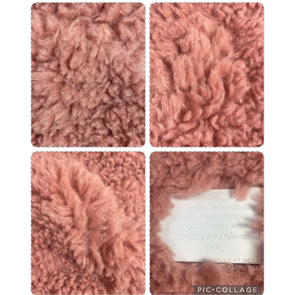 BNWT XXL ROKH FAUX FUR LARGE SHOULDER OR CROSSBODY PINK Unique Look Price Firm! - Picture 5 of 16